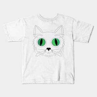 Big Eyed Cat V6 Kids T-Shirt